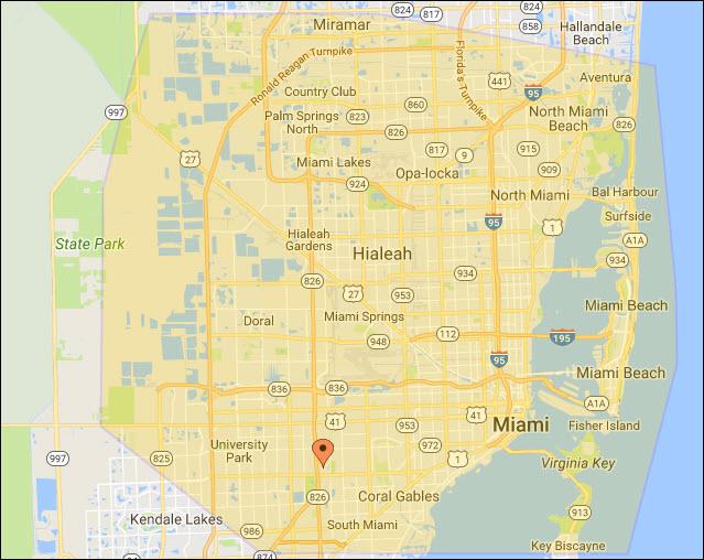 Our Miami Plumbing Service Area - Eco 1 Plumbing LLC